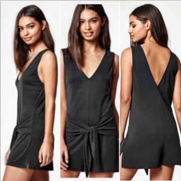 Kendall & Kylie Pants - Kendall & Kylie Tie Waist Romper XS